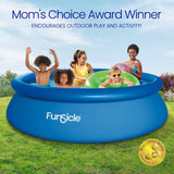 Funsicle QuickSet Above Ground Swimming Pool, 10 ft x 30 in Inflatable Ring Pool