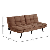 Memory Foam Futon Sofa Bed Couch Sleeper Convertible Foldable Loveseat