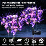 Solar Lavender Butterfly Lights (2 Pack) – Purple LED Garden Lights