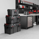 Hyper Tough 19-Inch Heavy-Duty Toolbox with Integrated Small Parts Organizer