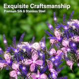 Solar Lavender Butterfly Lights (2 Pack) – Purple LED Garden Lights