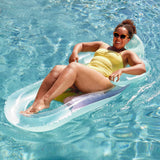 Funsicle Relaxing Lounge 5.25 ft Inflatable Pool Float with Pillow, Armrests & Cup Holder