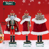 12" Wooden Nutcracker Soldier – Sword, Movable Jaw & Gift Box
