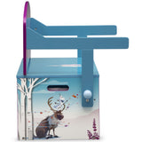 Disney Frozen 2-in-1 Kids’ Activity Bench & Desk – 2 Storage Bins, Blue/Purple, GREENGUARD Gold Certified
