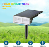 6 Pack Solar RGB Spot Lights – 24 LED Color-Changing Landscape Lights