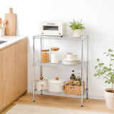 Hyper Tough 3-Tier Wire Shelving Rack, 750 lb Capacity Metal Shelf