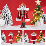 12" Wooden Nutcracker Soldier – Sword, Movable Jaw & Gift Box