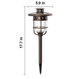 GIGALUMI 6 Pack Solar Pathway Lights – Outdoor LED Landscape Lighting