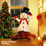 4 ft Lighted Pop-Up Snowman Christmas Decoration with 120 LEDs and Moving Hat