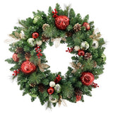 Pre-Lit Wreath with 50 Battery Operated LED Lights 76.2 cm (30 in.) - 1739984