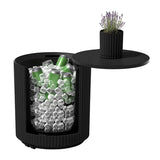 Veradek Capri Cooler Side Table – Outdoor Patio Cooler Table with Swivel Lid