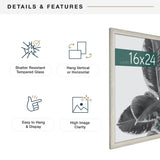 MCS Studio Gallery Picture Frame, MDF Poster Frame with Plexi Front