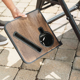Timber Ridge Zero Gravity Lounger Chair with Side Table – Folding Reclining Patio Lounge Chair