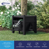 Suncast 100 ft. Hose Hideaway Garden Hose Reel Storage – Durable Resin Hose Organizer