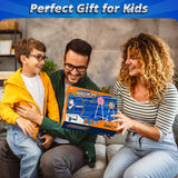 2-Pack LED Light-Up Kids’ Bow and Arrow Set with Standing Target, Foam-Dart Blasters, Suction-Cup Arrows and Quivers