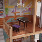 4.5 ft. KidKraft Majestic Mansion Wooden Dollhouse – 4 Levels, 8 Rooms, Elevator & 34 Accessories