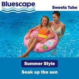 Bluescape Inflatable Swim Tube Pool Float, 31" Tropical Ring Float