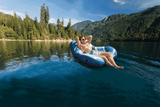 Intex River Run Wedge Inflatable Water Lounge with Backrest, Mesh Bottom & Connect 'n Float System