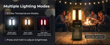 KingCamp 2-in-1 Rechargeable Camping Lantern with Bug Zapper, 2-Pack – 400 Lumen LED Lantern