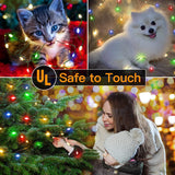 108 ft Outdoor Christmas String Lights, 200 LED Plug-In Lights with 8 Modes