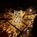 Solar Watering Can with Lights – Waterproof Solar Waterfall Garden Lantern with LED String Lights