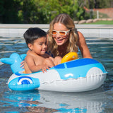 Funsicle 37" Blue Jet Inflatable Pool Float for Toddlers & Babies Ages 1-2