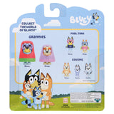 2-Pack 2.5" Bluey Grannies Figures – Bluey & Bingo, Multicolor