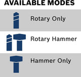 BOSCH Bulldog Xtreme 11255VSR 1-Inch SDS-Plus Rotary Hammer Drill – 8 Amp Corded Concrete & Masonry Hammer with 3 Modes and Carrying Case