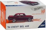 Hot Wheels ID ’56 Chevy Bel Air – 1:64 Spectraflame Red Die-Cast in Flip-Top Box