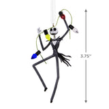 Hallmark Disney Tim Burton's The Nightmare Before Christmas Jack Skellington with String Lights Christmas Ornament