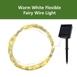 Mainstays Solar Power 200-Count Warm White Fairy LED  Wire Lights