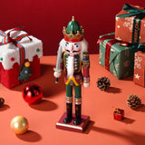 12" Wooden Nutcracker Soldier – Sword, Movable Jaw & Gift Box