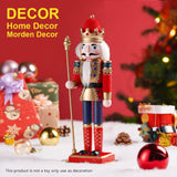 12" Wooden Nutcracker Soldier – Sword, Movable Jaw & Gift Box