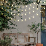 Mainstays 21 Ft 50-Count LED Globe Lights with Frosted White G20 Globes