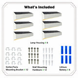 Deck Impressions 50-Lumen Solar Gutter Lights, 6-Pack, 3000K Warm White