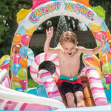 Intex Candy Zone Inflatable Play Center with Water Slide, Sprayer & Games