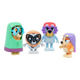 4-Pack 2.5"–3" Bluey Here Come the Grannies Poseable Figures – Madge, Janet, Rita & Gladys