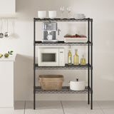 4-Tier Metal Wire Shelving Rack – Heavy-Duty Adjustable Storage Shelf