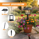12 Pack Solar Pathway Lights – 3000 K Warm White LED Landscape Lights