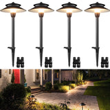 SUNVIE 4 Pack Low Voltage LED Pathway Lights – 150 lm 3 W Landscape Lighting