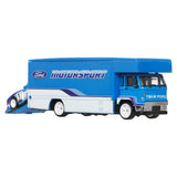 2-Piece Hot Wheels Team Transport Set – 1:64 Race Car & Matching Hauler, Styles May Vary