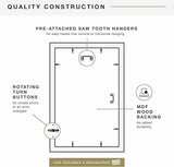 MCS Studio Gallery Picture Frame, MDF Poster Frame with Plexi Front