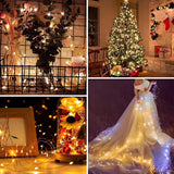 4-Pack 33 ft 100 LED Battery Operated Fairy String Lights with Remote