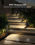 SUNVIE 4 Pack Low Voltage LED Pathway Lights – 150 lm 3 W Landscape Lighting