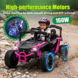 24V Kids Electric Ride-On UTV with Parent Remote, Dual 80W Motors, Suspension and Bluetooth