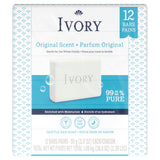 Ivory Gentle Bar Soap Original Scent 12 Pack, 99.44% Pure Paraben Free Cleanser
