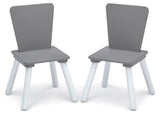 4-Piece Delta Children Toddler Playroom Set – Activity Table, 2 Chairs & 6-Bin Toy Organizer