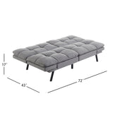 Memory Foam Futon Sofa Bed Couch Sleeper Convertible Foldable Loveseat