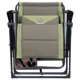 Timber Ridge Zero Gravity Lounger Chair with Side Table – Folding Reclining Patio Lounge Chair