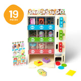 19-Piece Melissa & Doug Sort, Stock, Select Wooden Vending Machine – Play Food, Coins & Cards